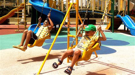 Children Playing In The Park With Slide, Swing, Rock Wall, Roundabout #6 by JeannetChannel - YouTube