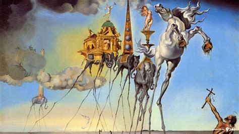 Salvador Dalí, Painting, Fantasy Art, Skull, War, Clocks, Time, Classic Art Wallpapers HD ...