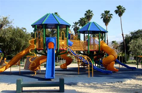 Blue Playground Slide Stock Photo - Image: 860870