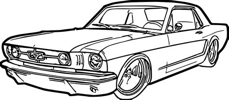 Classic Car Line Drawing at GetDrawings | Free download