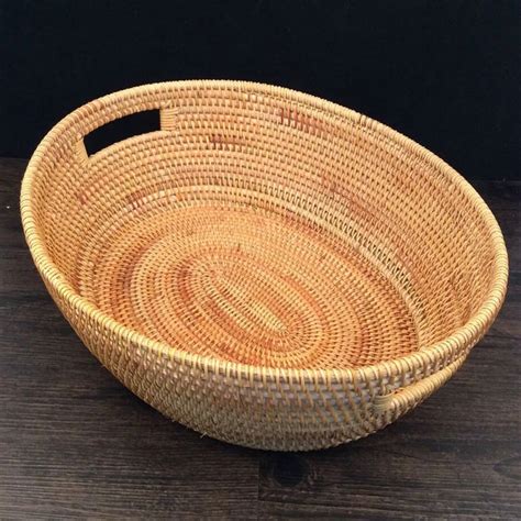 Vietnam autumn woven rattan basket rattan fruit basket candy snack ...