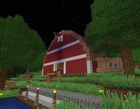 Red Communal Animal Farm Minecraft Project