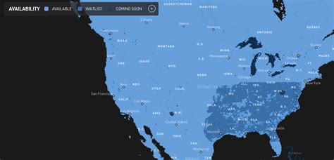 Starlink availability | coverage map | Allconnect.com