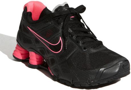 Nike Shox Turbo+ 12 Running Shoe in Black (black/ silver/ laser pink) | Lyst