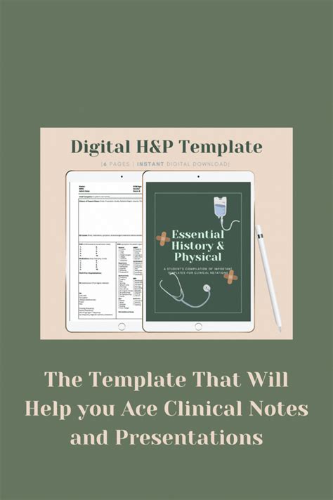 Medical Student Printable H P Template Printable Temp - vrogue.co