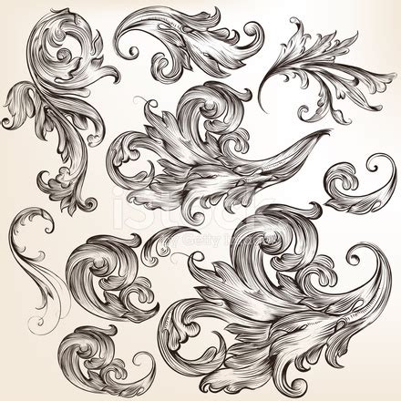 Collection Of Vector Decorative Flourishes For Design Stock Photo | Royalty-Free | FreeImages