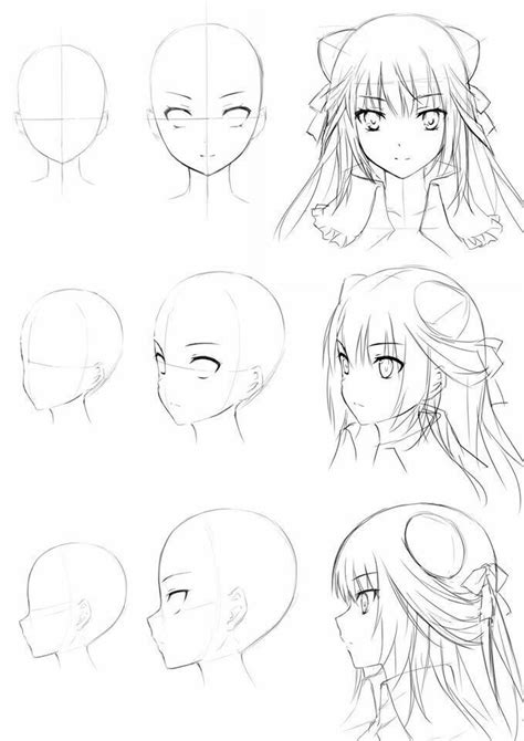 Pin by hạ nhiên on anime | Manga drawing tutorials, Anime face drawing, Sketches