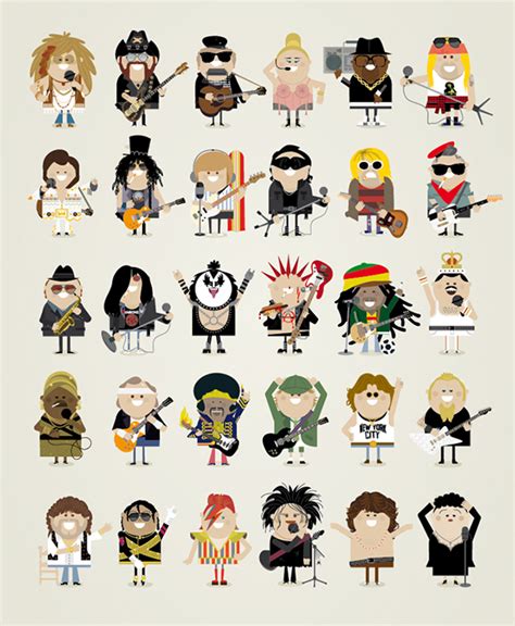 Cool Illustrations of Popular Music Icon