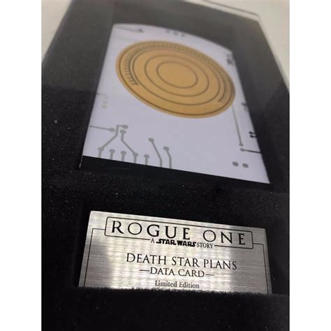 Star Wars Rogue One A New Hope - Death Star Plans Data Card Prop ...