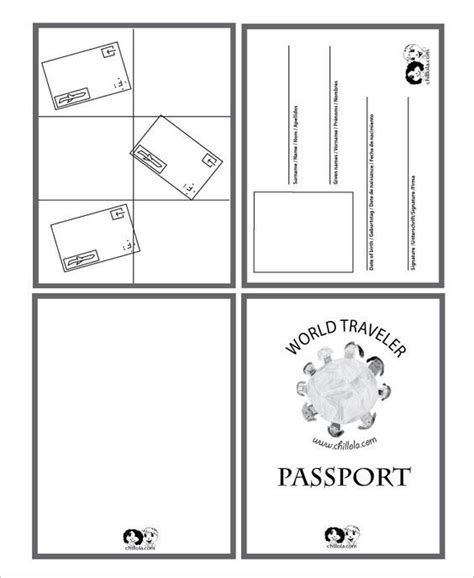 Passport Template – 19+ Free Word, PDF, PSD, Illustrator Format ...