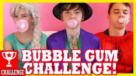 BUBBLE GUM CHALLENGE! Bubble Gum Taste Test! - YouTube