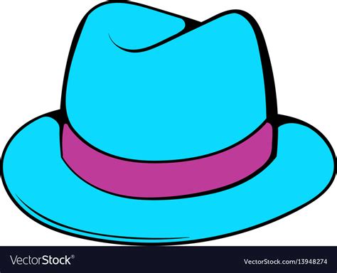 Men hat icon cartoon Royalty Free Vector Image