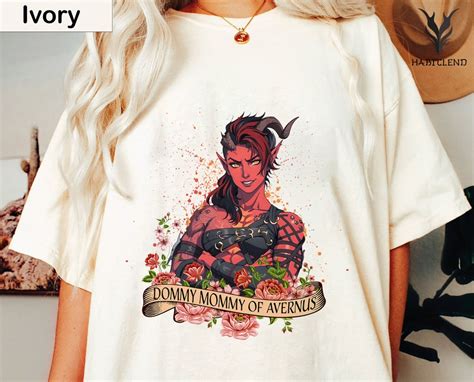 Karlach Dommy Mommy of Avernus Boho Comfort Colors Tshirt, Baldur's Gate 3 Merch Shirt, Video ...