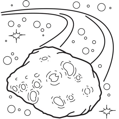 Asteroid Clip Art Black And White