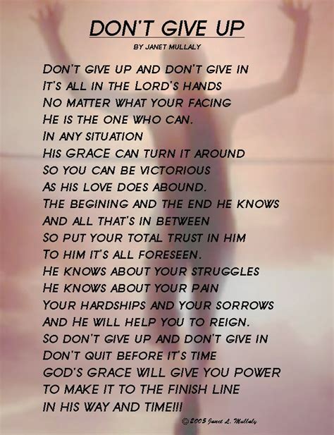 Uplifting Poems about Never Giving Up on Yourself and Your Goals|Don’t Quit|Don’t Give Up or ...