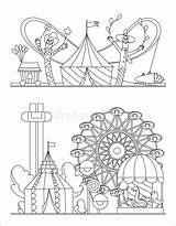 Fair Rides Coloring Pages sketch template