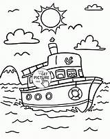 Nice Ship coloring Page For Kids transportation Pages  sketch template