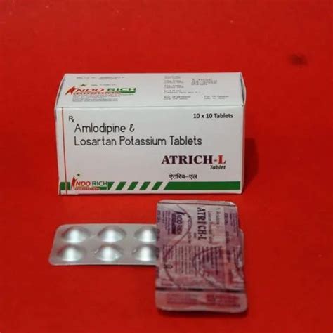 Amlodipine And Losartan Potassium Tablets, 10 X 10 Tablet, Prescription at Rs 589/box in Mohali