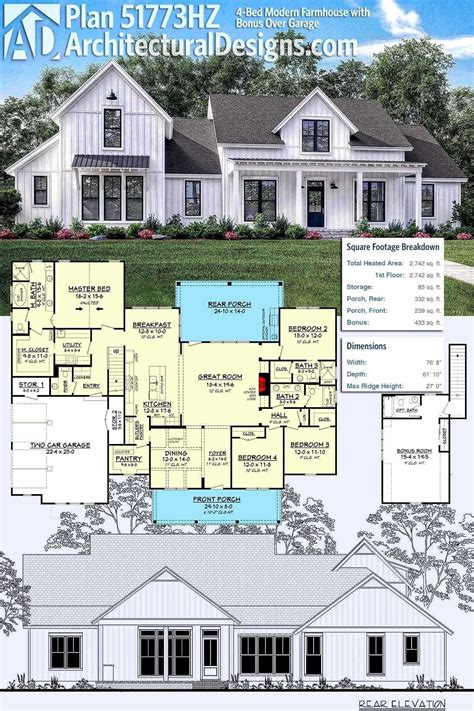 Open Concept Modern Farmhouse Design Plans - Modern Furniture Images