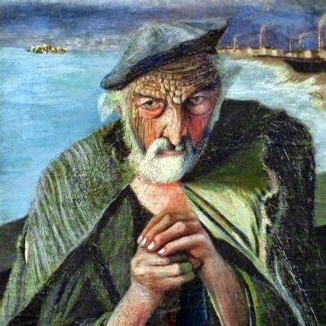 Description of the painting by Tivadar Kostki Chontvari “Old Fisherman ...