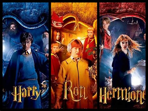 Harry, Ron, Hermione - Harry Potter Fan Art (34485605) - Fanpop