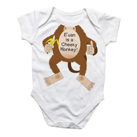 Personalised Cheeky Monkey Baby Grow | The Gift Experience