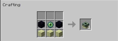 End Portal Frame Crafting Recipe Minecraft Data Pack