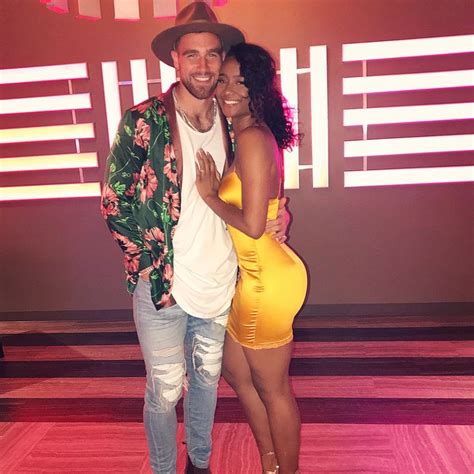 Travis Kelce and Kayla Nicole. Beautiful interracial couple #Love #WMBW ...