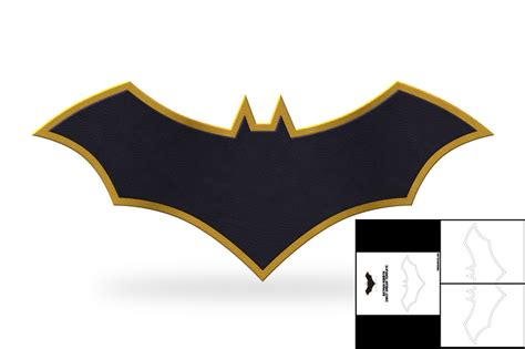 Template for Batman Rebirth Chest Emblem – The Foam Cave