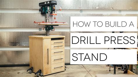 DIY Mobile Drill Press Stand || How To Build - Woodworking - YouTube