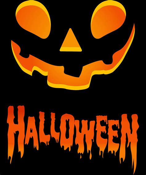 Hallowen Spooky Pumpkin T Shirt Gift for Hallows eve Digital Art by Art ...