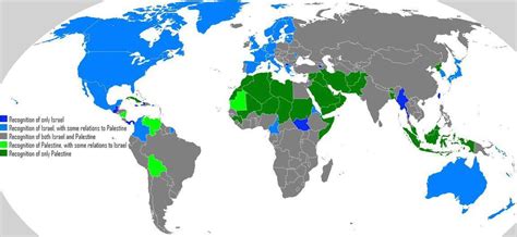 The Israel-Palestine conflict is a global issue, and as this map shows ...