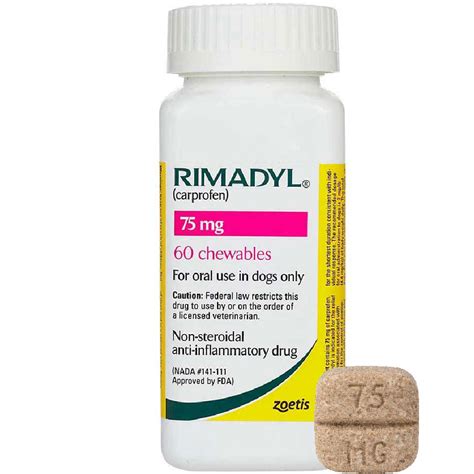 Rimadyl 75 mg, 60 Chewable Tablets | EntirelyPets Rx