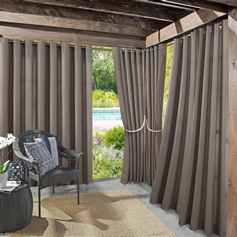 Sun Zero Indoor/Outdoor Woven Solid Window Curtain - Walmart.com ...