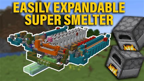 Easily Expandable Super Smelter 1.17+ | Minecraft - YouTube