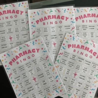 Pharmacy Bingo, Pharmacy Games, Printable Pharmacy Games, Pharmacy Games for Pharmacy Week ...