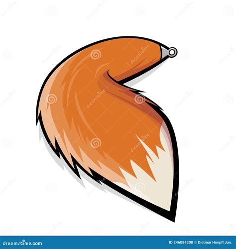 Funny Cartoon Illustration Of A Foxtail | CartoonDealer.com #246084308