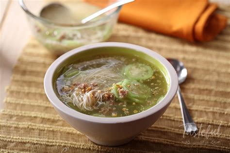 Make easy Filipino recipe of Patola Misua Soup at home