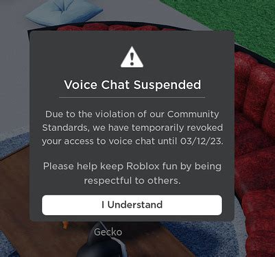 Voice chat moderation : Moderation reason needs to be given when banned from voice chat ...