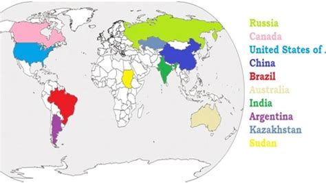 Top 10 Largest Countries In The World (Area-Wise)