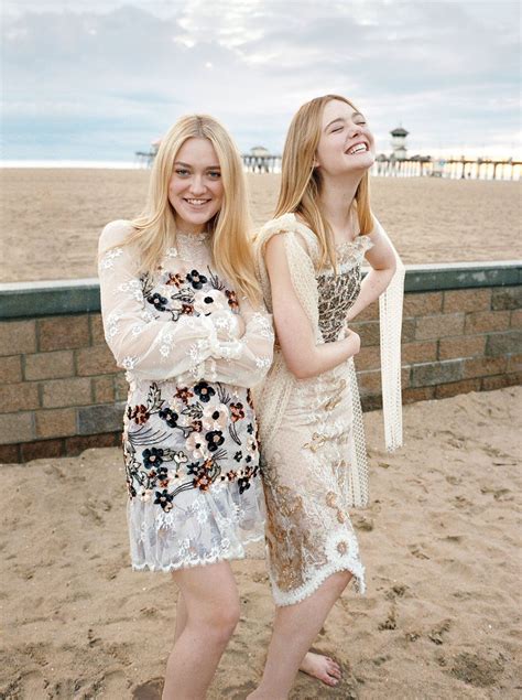 Elle Fanning & Dakota Fanning - Photoshoot for Vogue March 2017 ...