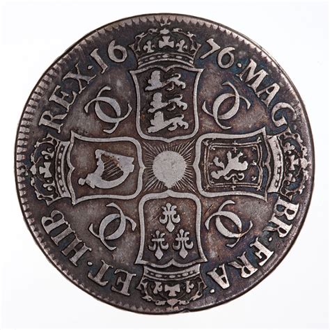 Coin - Crown, Charles II, Great Britain, 1676