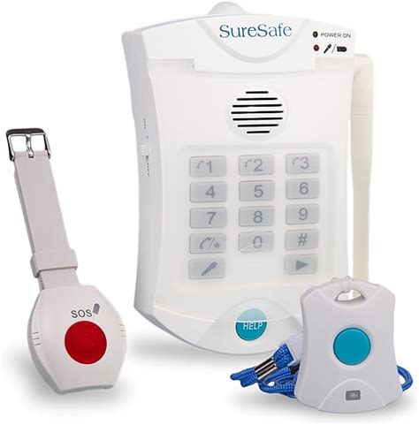 SureSafe Personal Alarms 1 x Pendant 1 x Wristband Fall Help Alert Alarm SOS for Elderly: Amazon ...