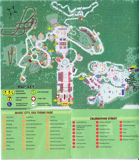 Alabama Adventure - 2009 Park Map