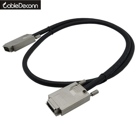 External Infiniband 1M Mini SAS 34 X SFF 8470 to Infiniband SFF 8470 4X Lock screw Cable-in Data ...