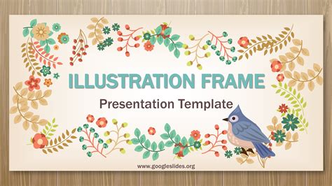 illustration Frame Presentation - Google Slides Templates