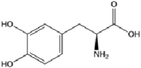 Molecular structure of levodopa | Download Scientific Diagram