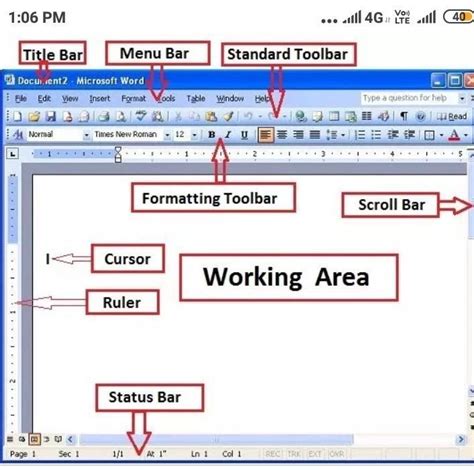 Describe MS word with window components and diagram - Brainly.in