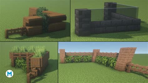 Minecraft | 15 Simple Fence Designs - YouTube