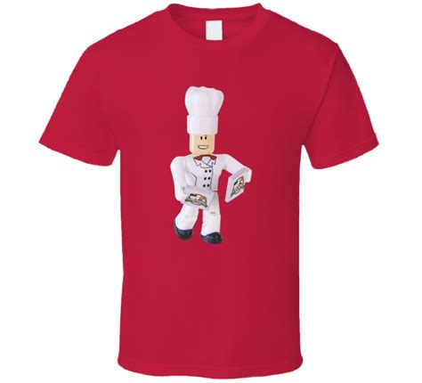 Roblox Work At A Pizza Place Chef Figurine Video Game Gamer T Shirt Country Tees, Pizza Place ...